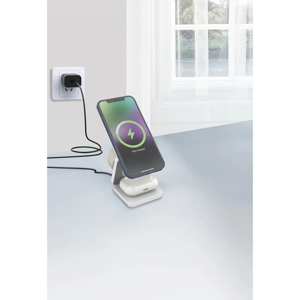 PWB-220 Wireless 3lü Şarj İstasyonu